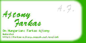 ajtony farkas business card